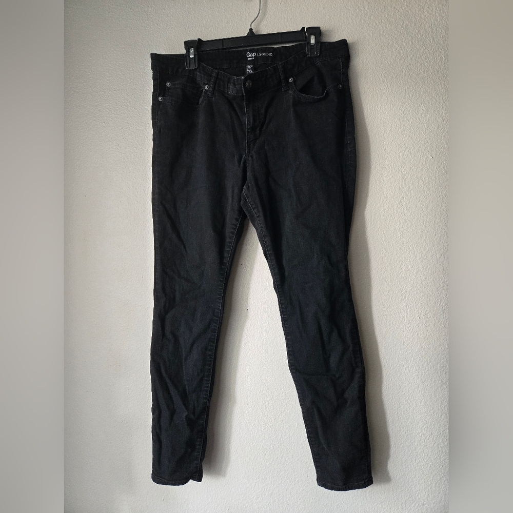Gap Women's Black Jeans Size 16/33R Skinny Fit